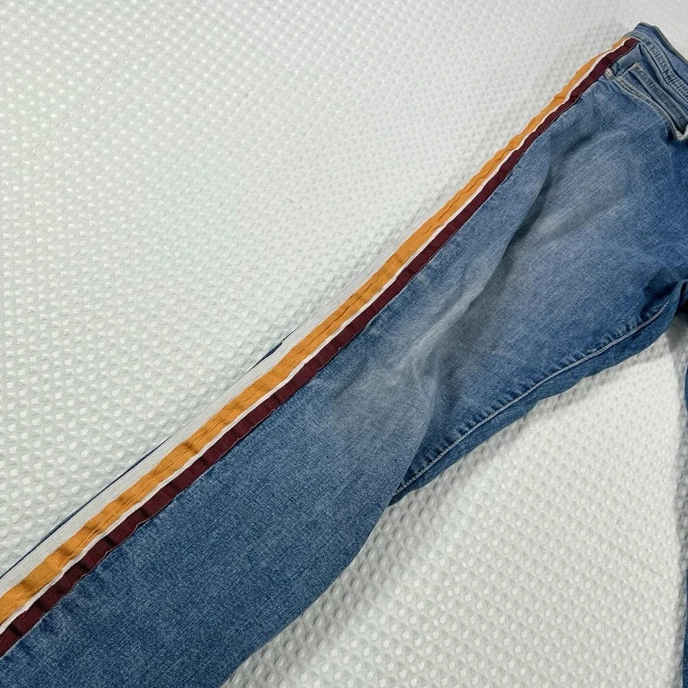 BDG Urban Outfitters Skinny Stretch‎ Jeans Size 29 Blue Side Stripe Denim